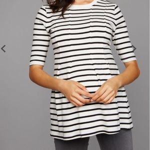 Luxe Essentials Denim maternity sweater